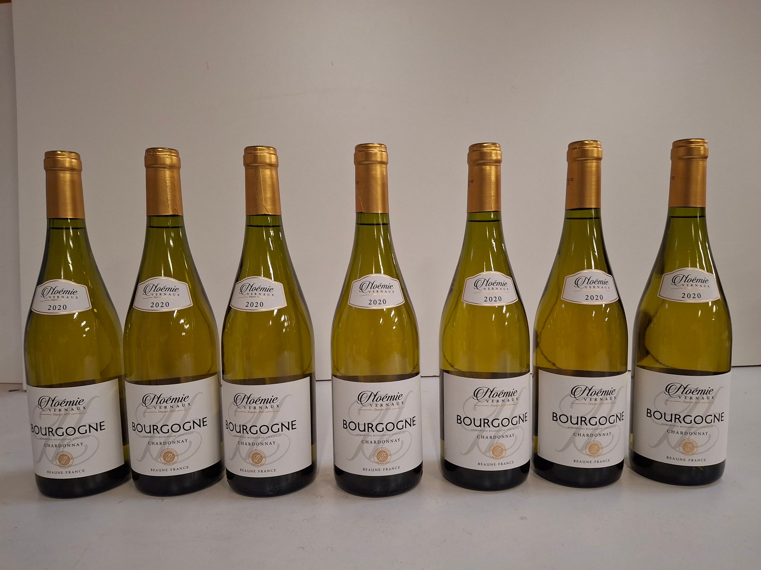 7 Bouteilles de Bourgogne Blanc 2020 Chardonnay Noémie Vernaux, parfait - Lazuli