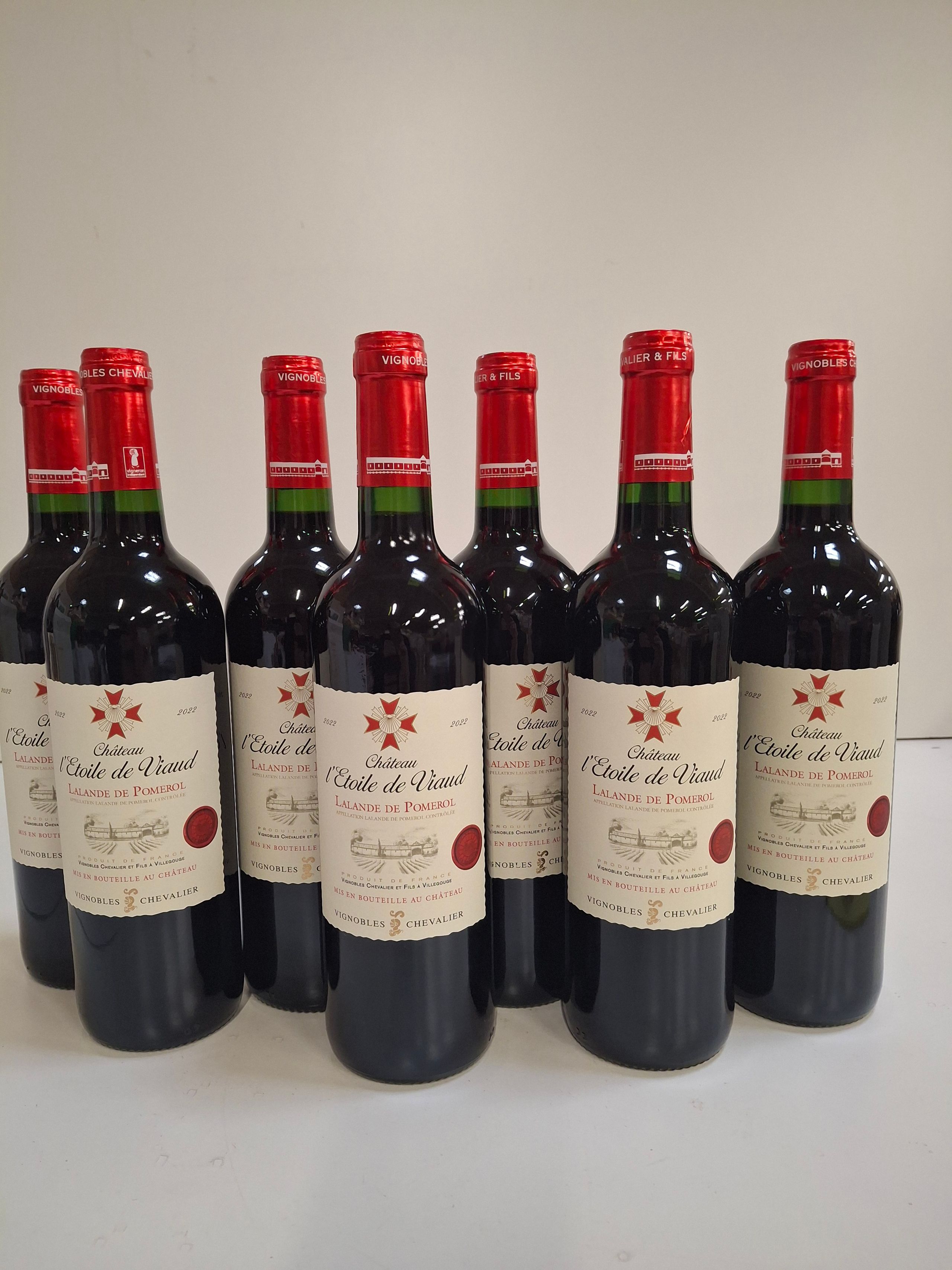 8 Bouteilles de La Lande de Pomerol 2022 Château L’étoile du Viaud  Vignobles Chevalier - Lazuli