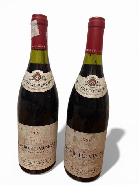 Lot de 2 bouteilles Chambolle-Musigny Bouchard père et fils 1989 - Lazuli