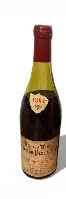 Bouteille Mercurey Rouge Grands vins Berlan Père et fils Les Mauvarennes 1981 - Lazuli
