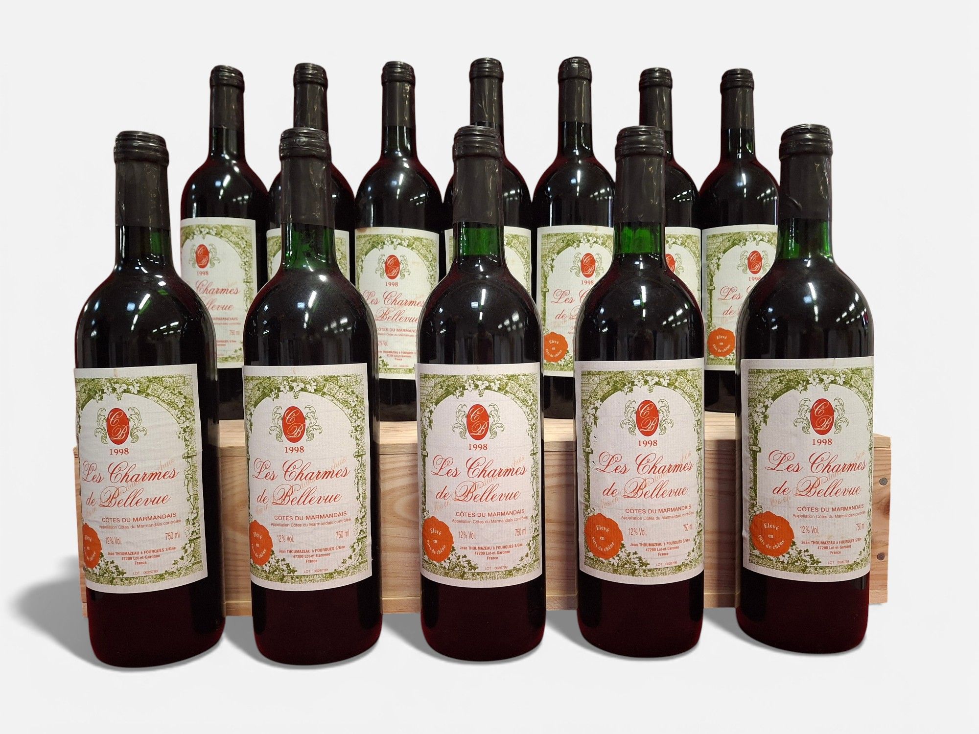Lot de 6 bouteilles Château Haut Branda, 2022 Bordeaux propriétaire récoltant - Lazuli