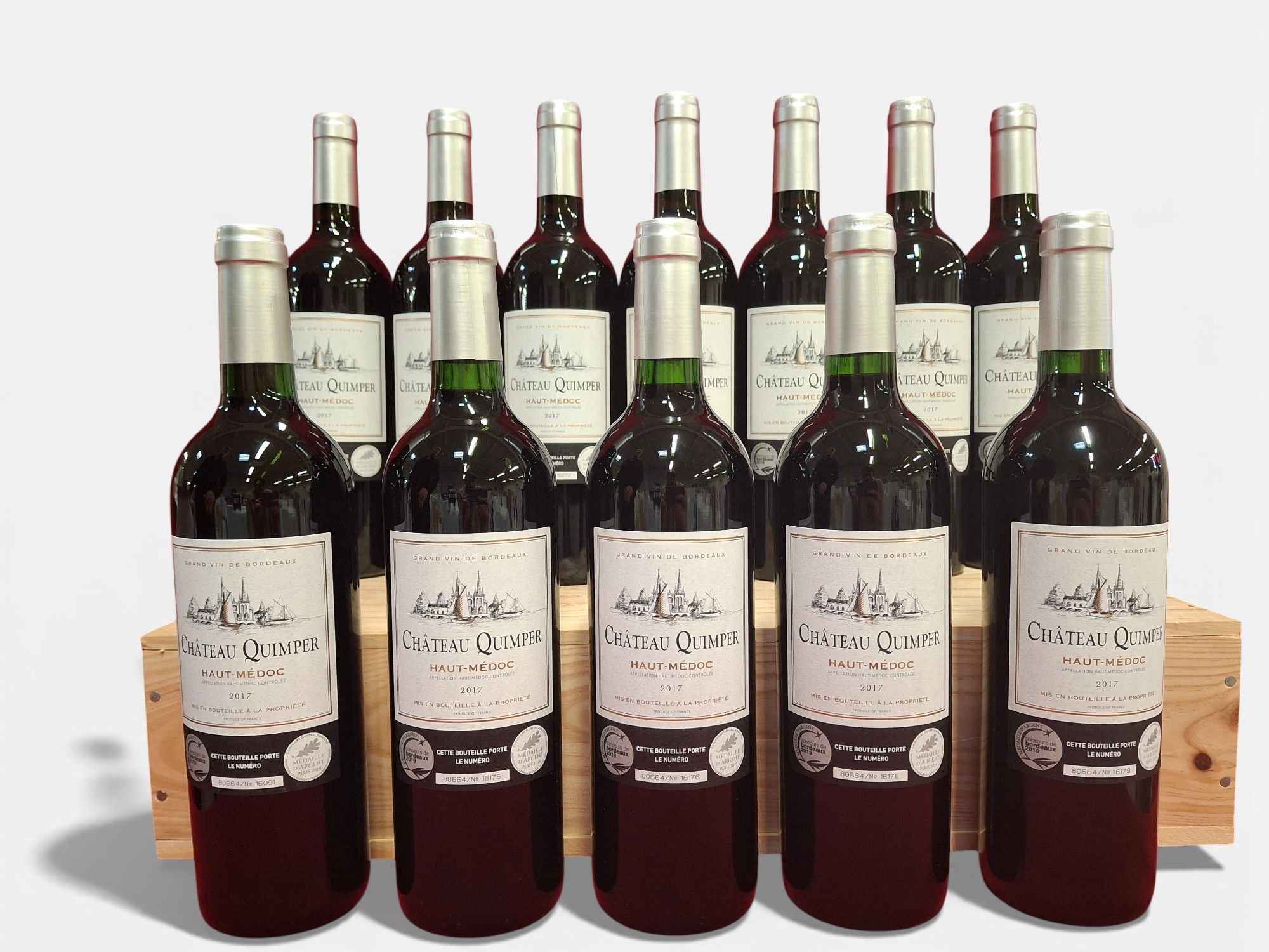 Lot de 5 bouteilles de graves Château Ponteilh Monplaisir 1979 - Lazuli