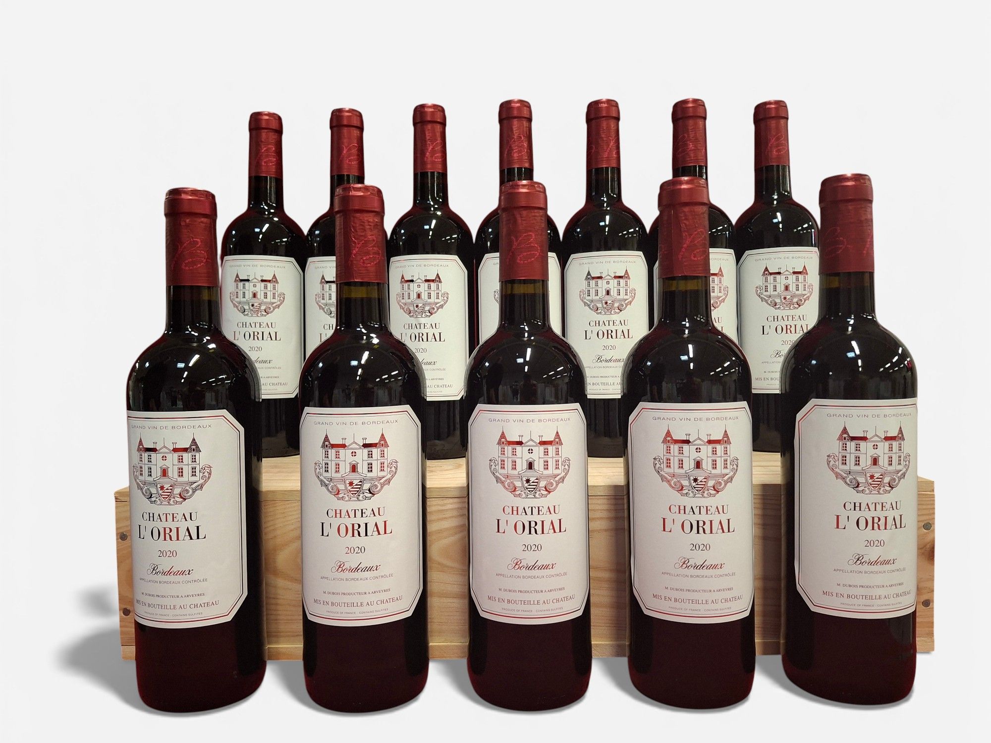 Lot de deux magnums 150cl Mâcon -La Roche Vineuse, Cuvée Prestige Domaine Chêne, propriétaire récoltant Grand Vin de Bourgogne, médaillé d’Or - Lazuli
