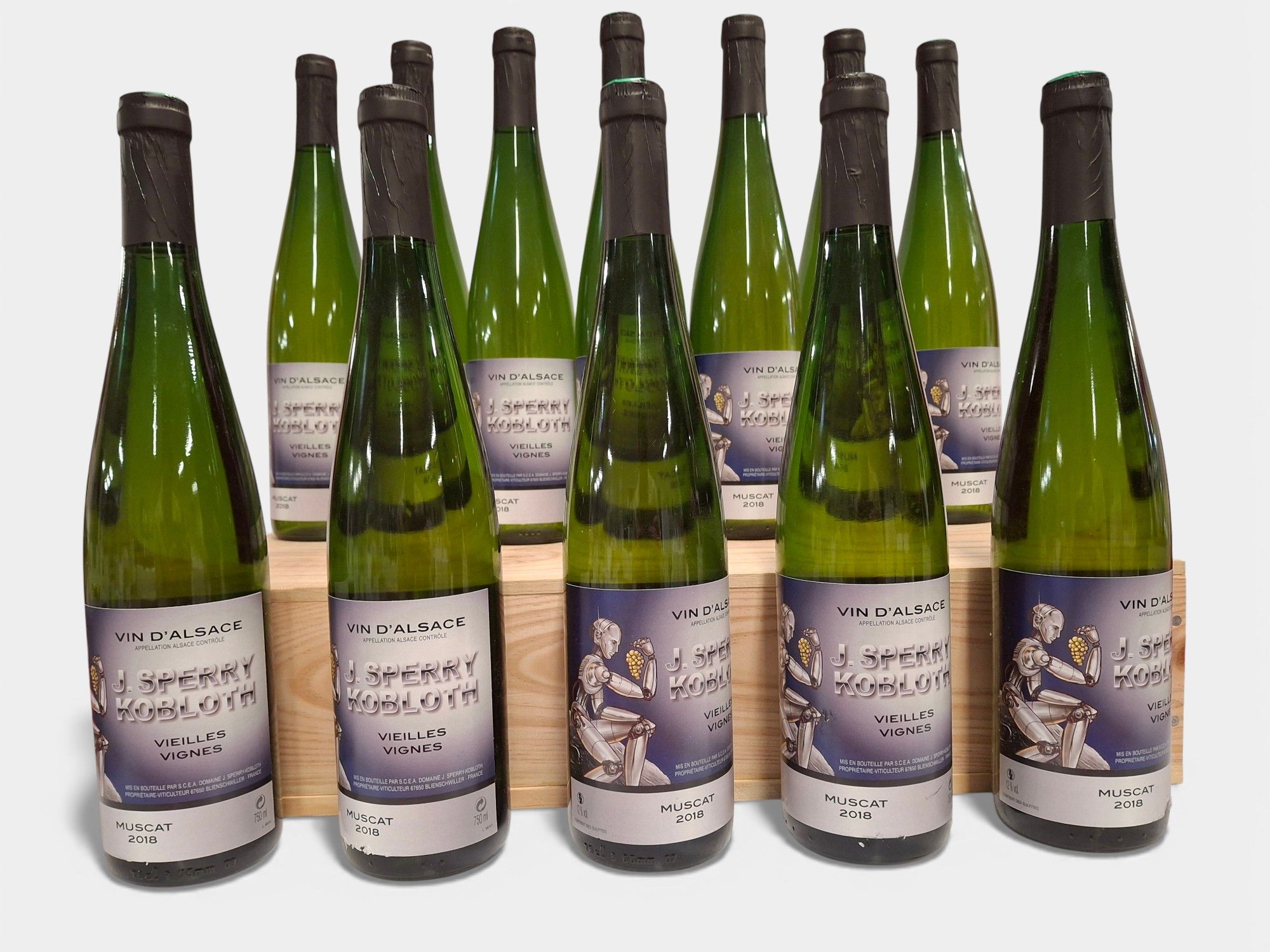 Lot de 4 bouteilles avec étuis AOC Champagne « Sublime » demi-sec Piper Heidsieck - Lazuli
