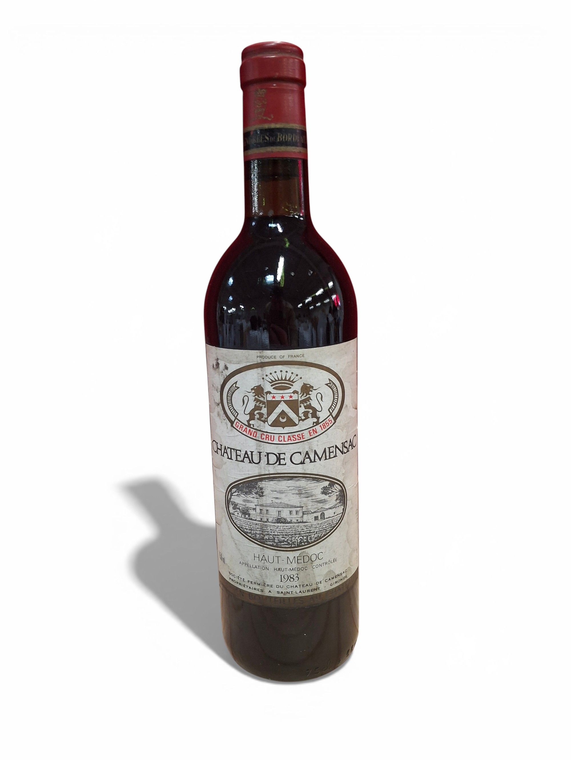 Lot de 5 bouteilles Château Laffitte Laujac 1980 - Lazuli