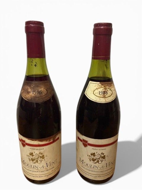 Lot de 2 bouteilles Moulin à vent Thorin-Chambert 1986 - Lazuli