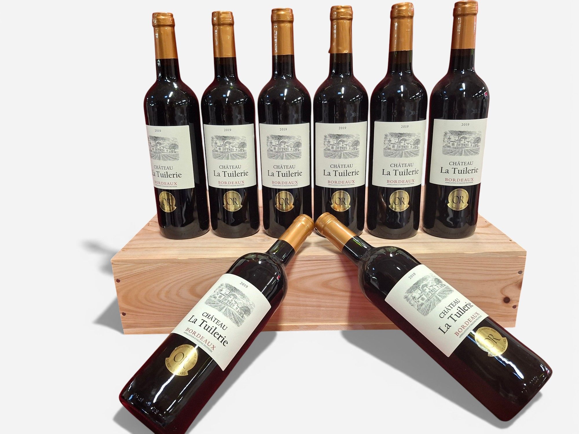Lot de 4 bouteilles Pomerol 2021 Château Saint Jacques Grand Vin de Saint Jacques propriétaire récoltant vignoble Dubois état parfait - Lazuli