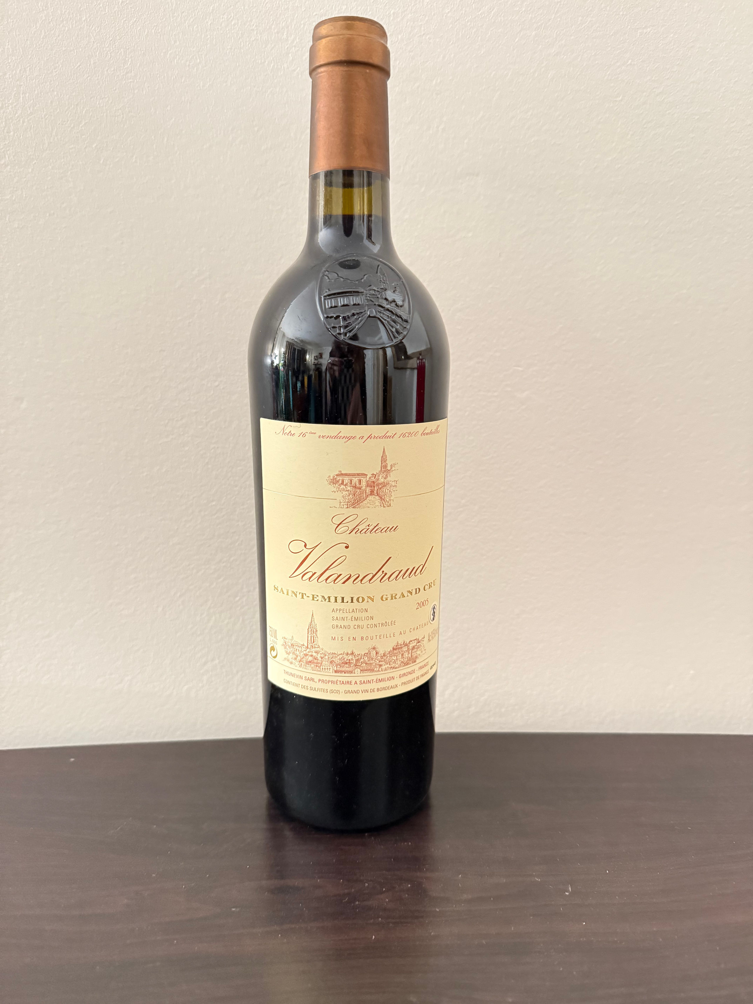 Bouteille château valandraud 2005 - Lazuli