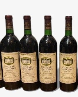 Lot de 4 bouteilles Château Labegorce Margaux 1981 - Lazuli