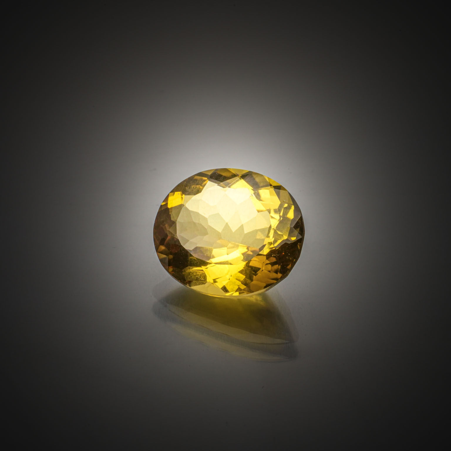 Quartz lemon ovale concave sur papier. - Lazuli