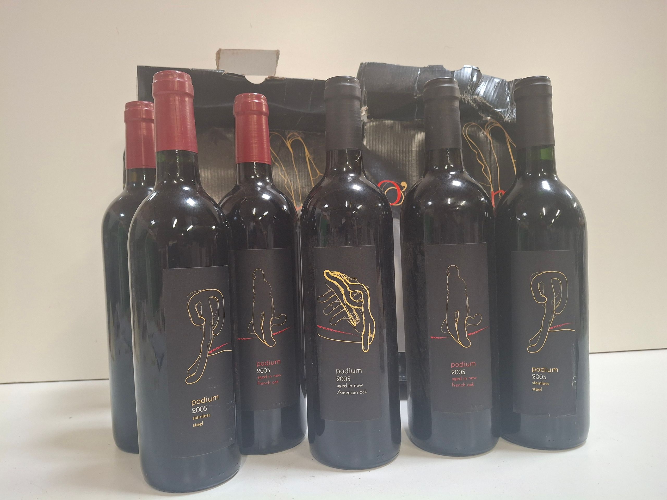 6 Bouteilles 2005 Podium Stainlesse Steel Merlot Vineyard Grand Millésime - Lazuli