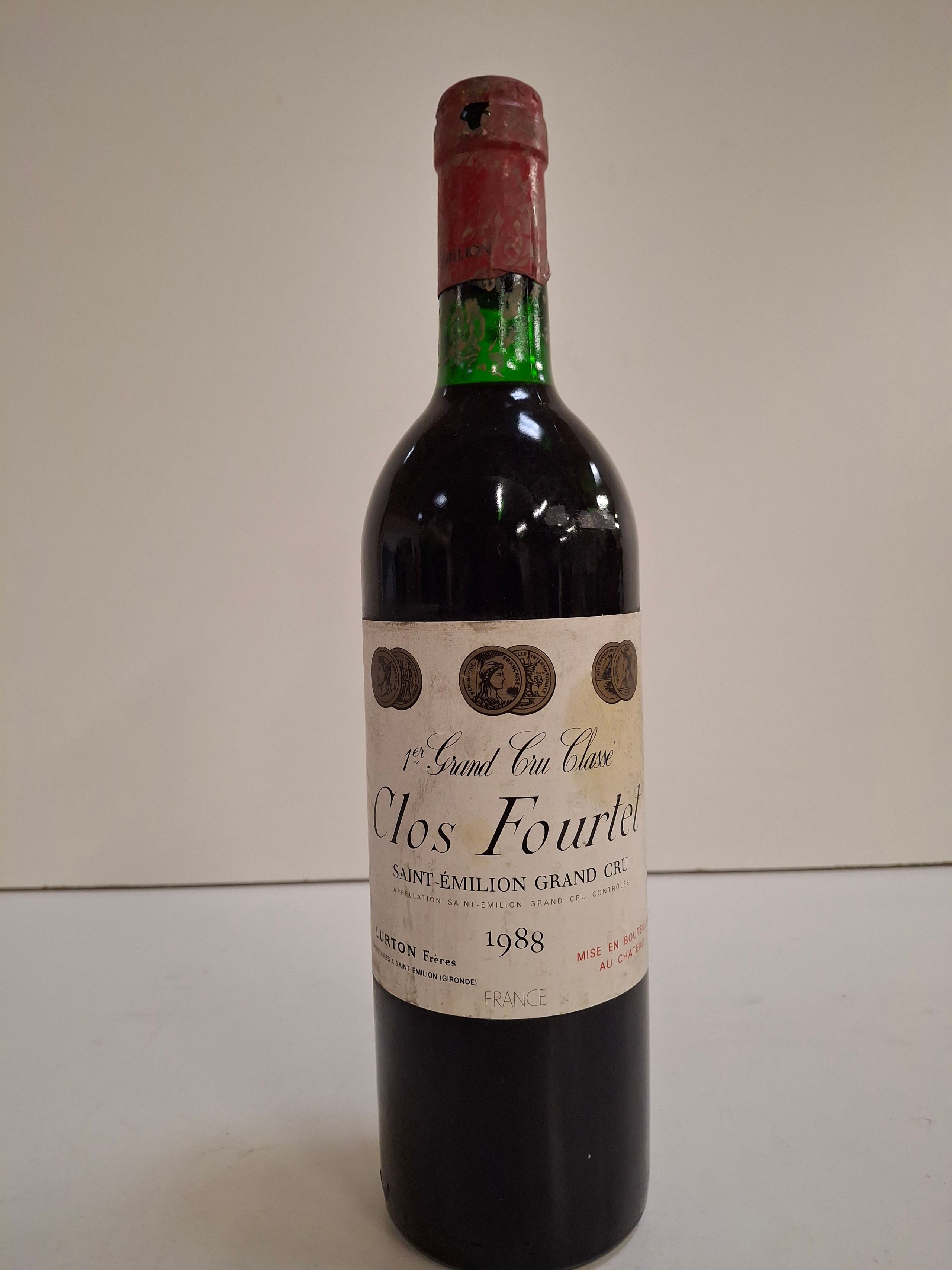 1 Bouteille Fourtet 1988 Saint Emilion Grand Cru Famille Lurton niveau parfait - Lazuli