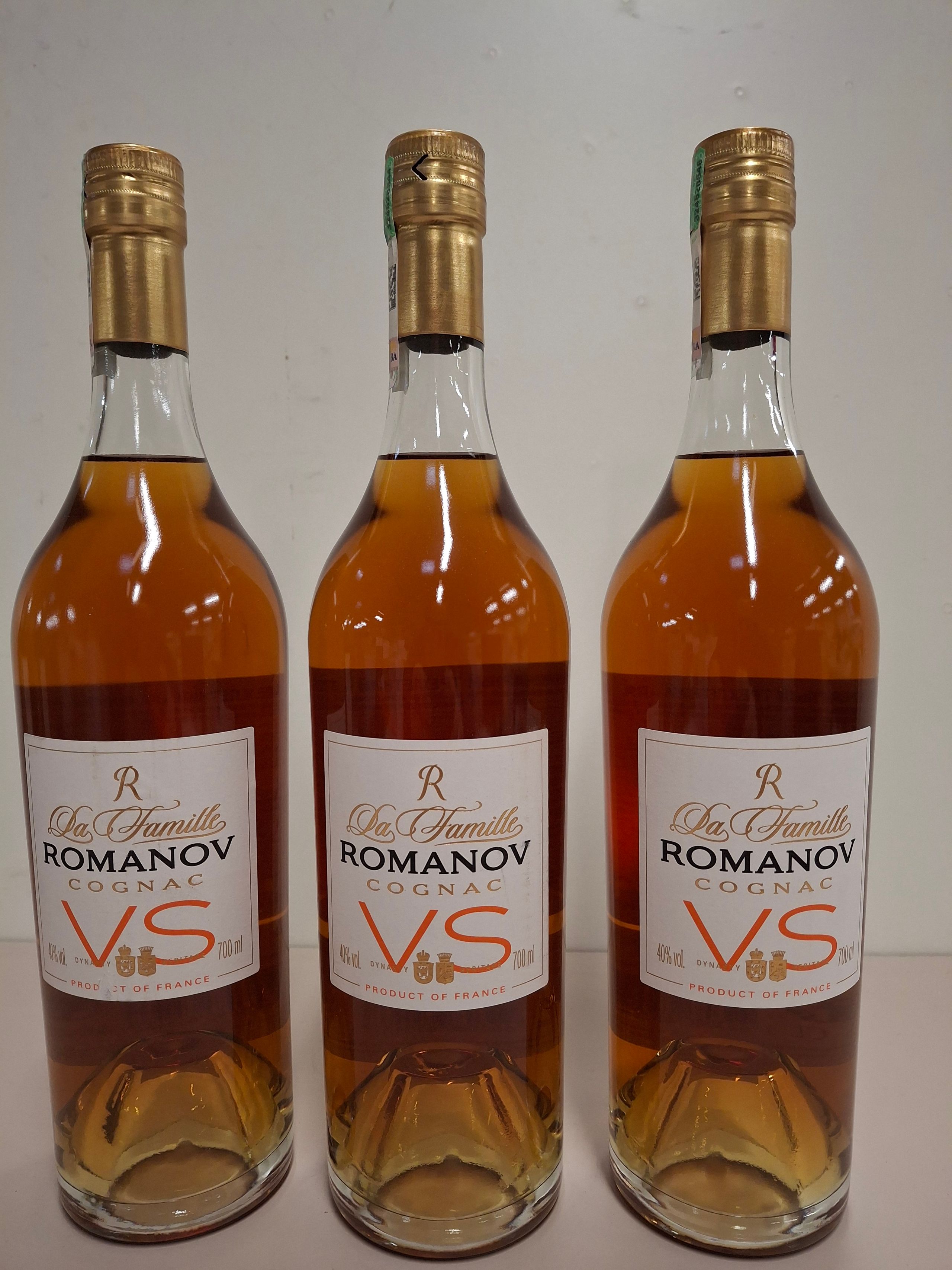 3 Cognac VSOP Famille Romanov 70cl 40% vol - Lazuli