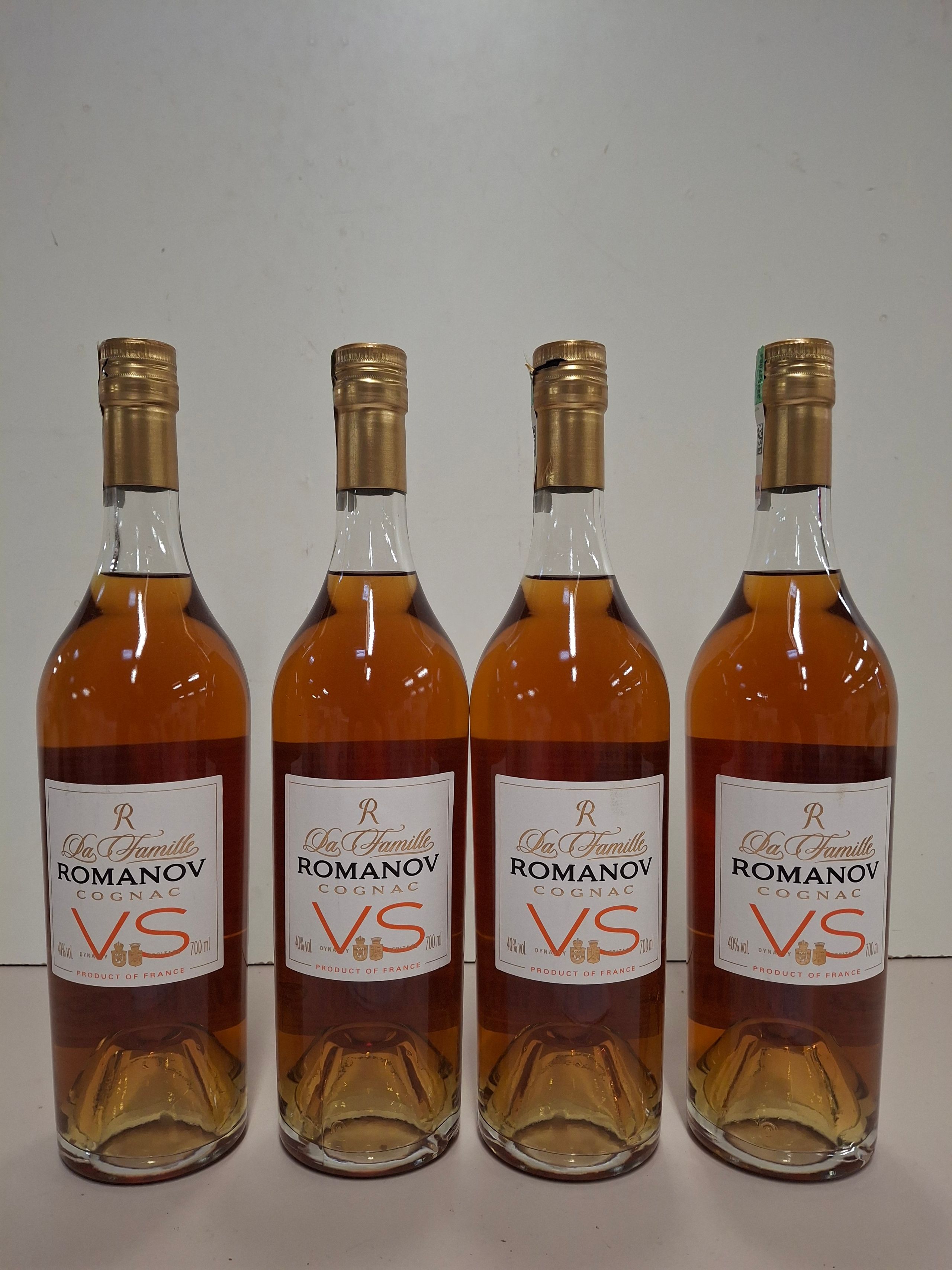 4 Cognac VS Famille Romanov 70 cl 40 % vol - Lazuli