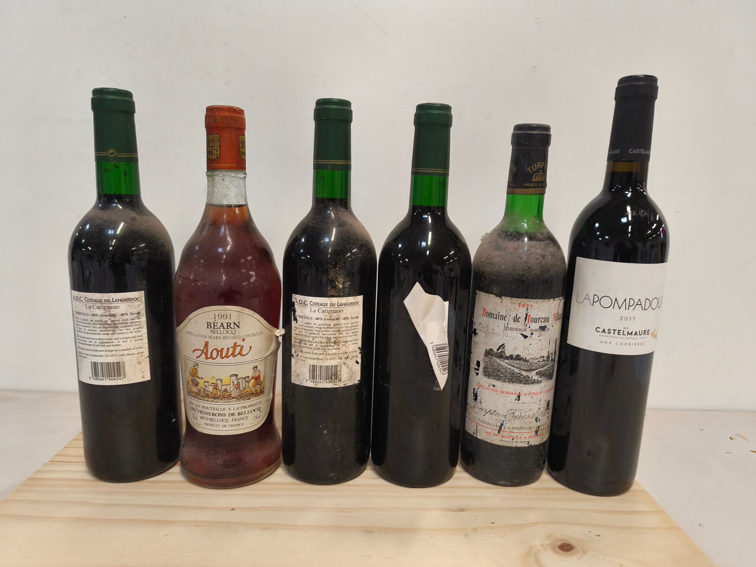 5 Bouteilles Domaine Montjoie 2020 Corbières Rouge état parfait - Lazuli