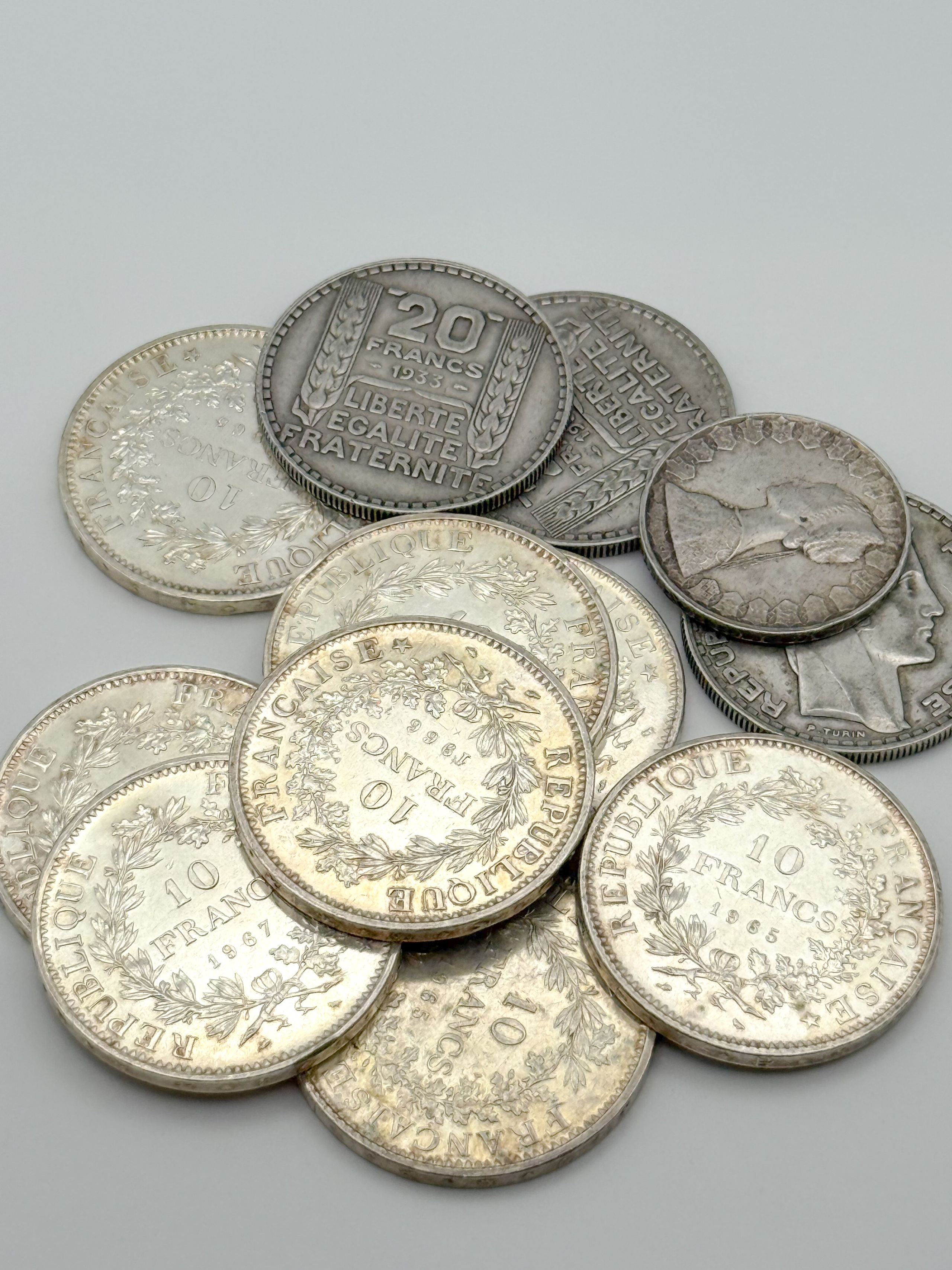 Lot de pièces en argent comprenant : - Lazuli