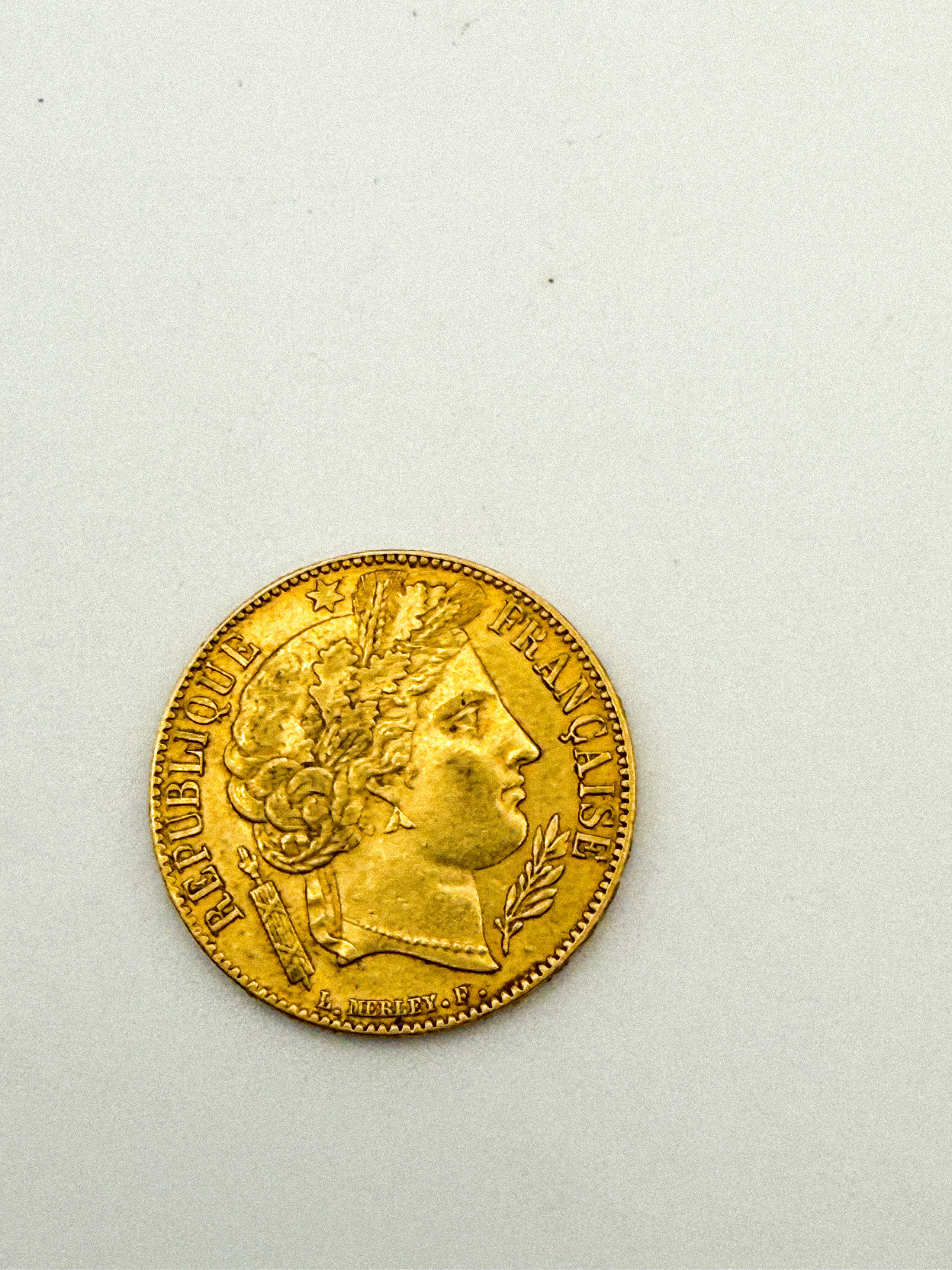 Pièce en or de 20 francs Cérès IIème République (1851 A) - Lazuli