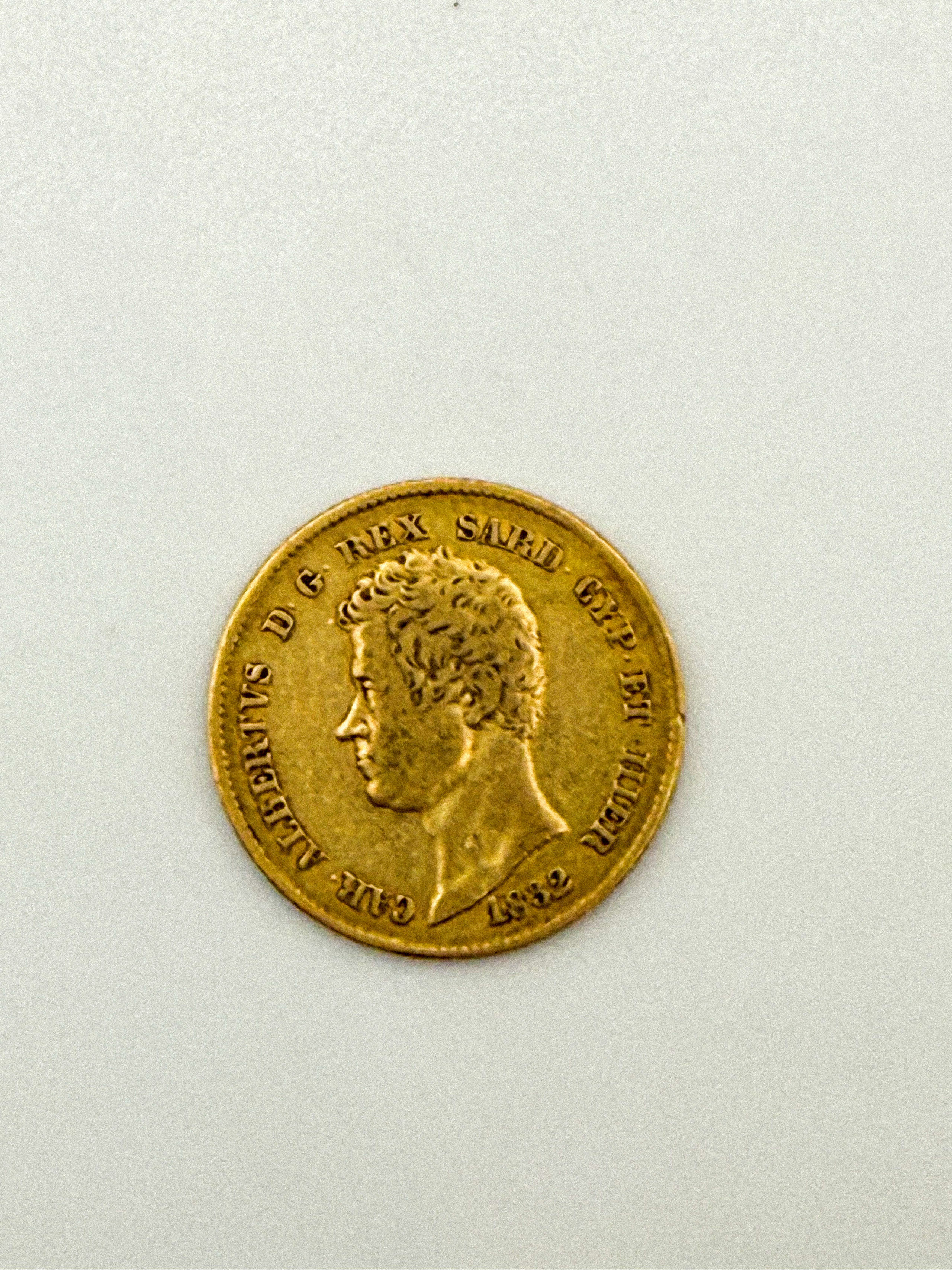 Pièce en or de 20 lires Charles-Albert Royaume de Piémont-Sardaigne (1832 P (Gênes)) - Lazuli