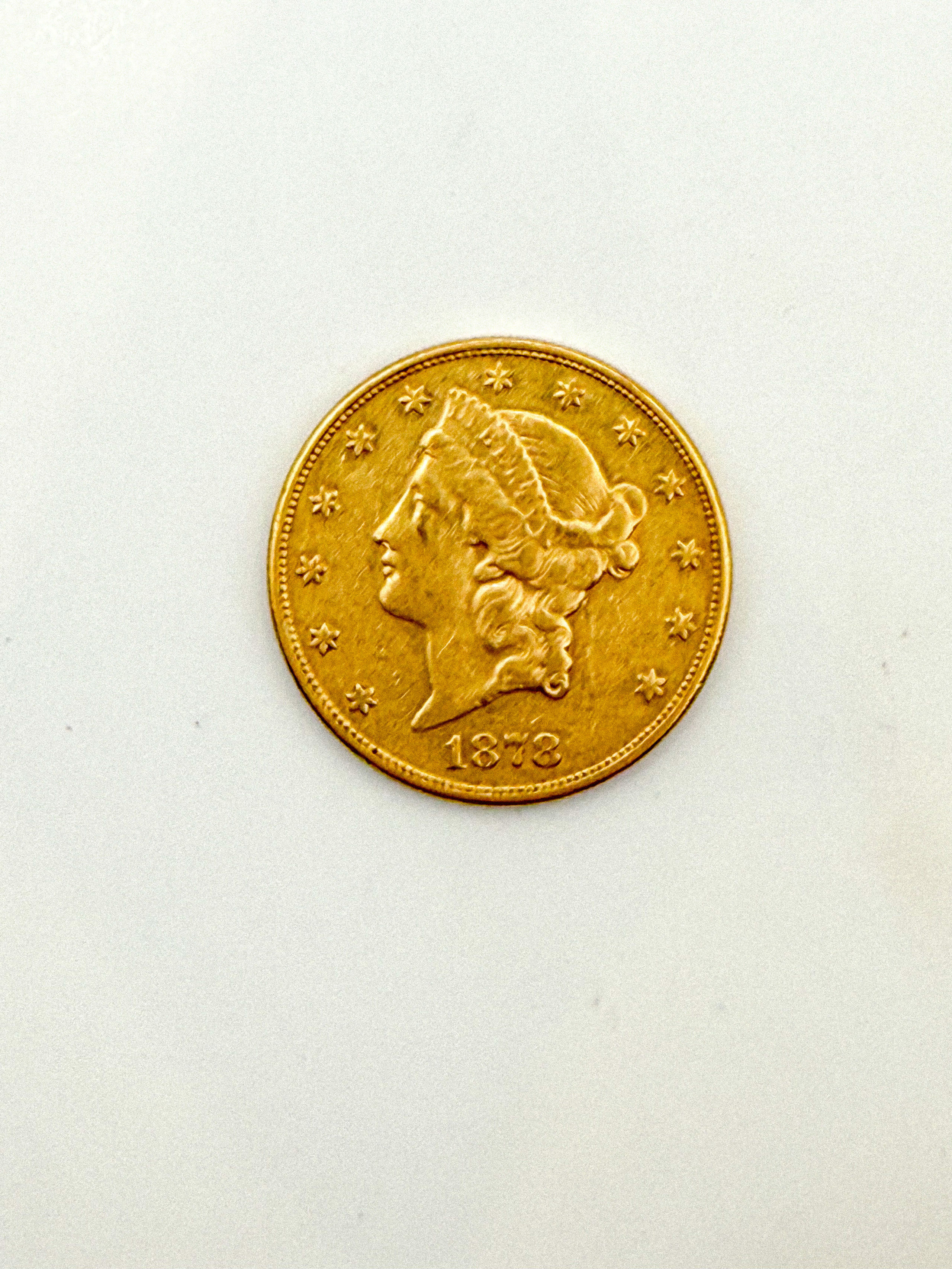 20 dollars « Liberty Head – Double Eagle » avec devise 1878 S - Lazuli