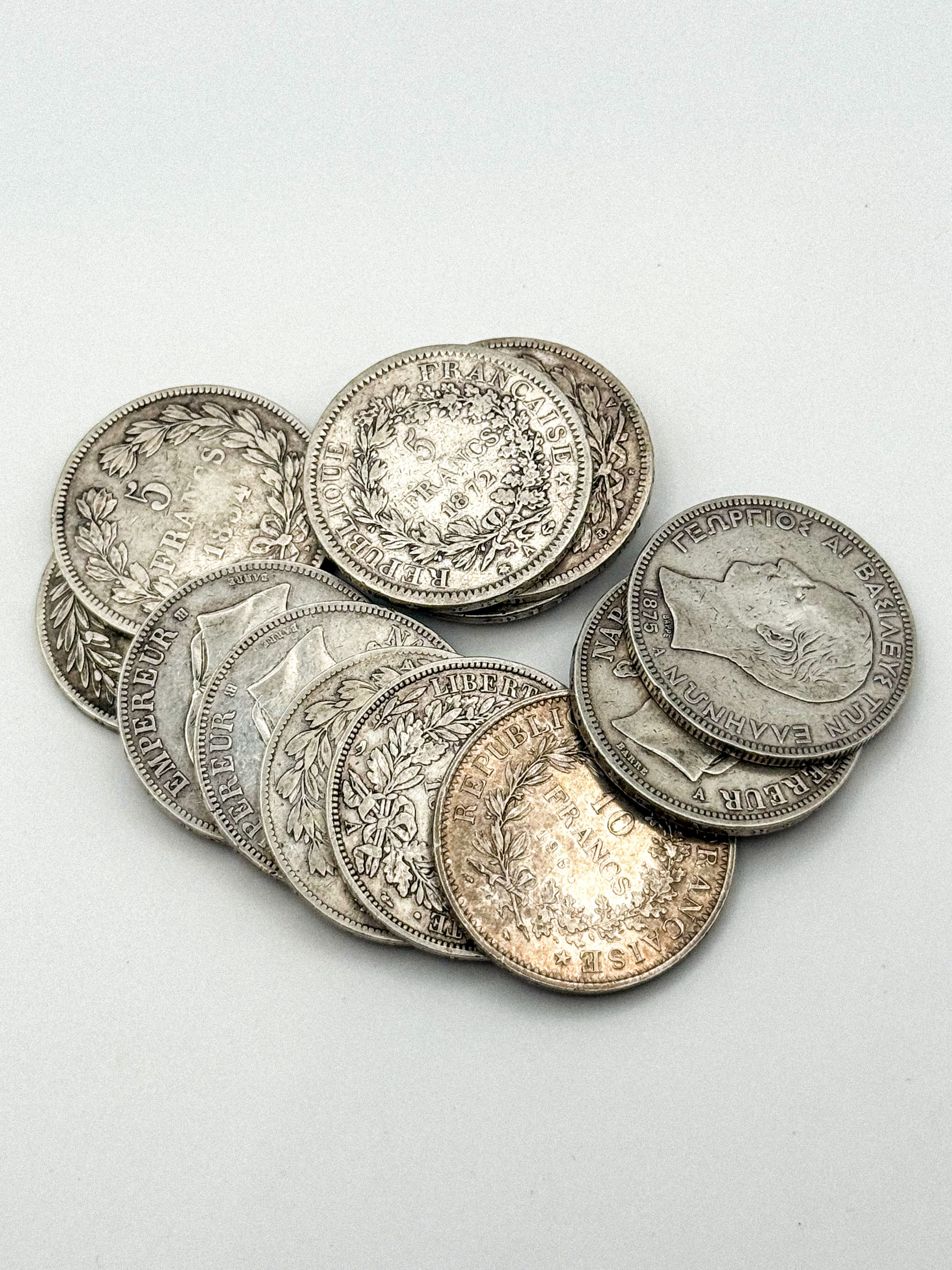 Lot de 13 pièces en argent comprenant : - Lazuli