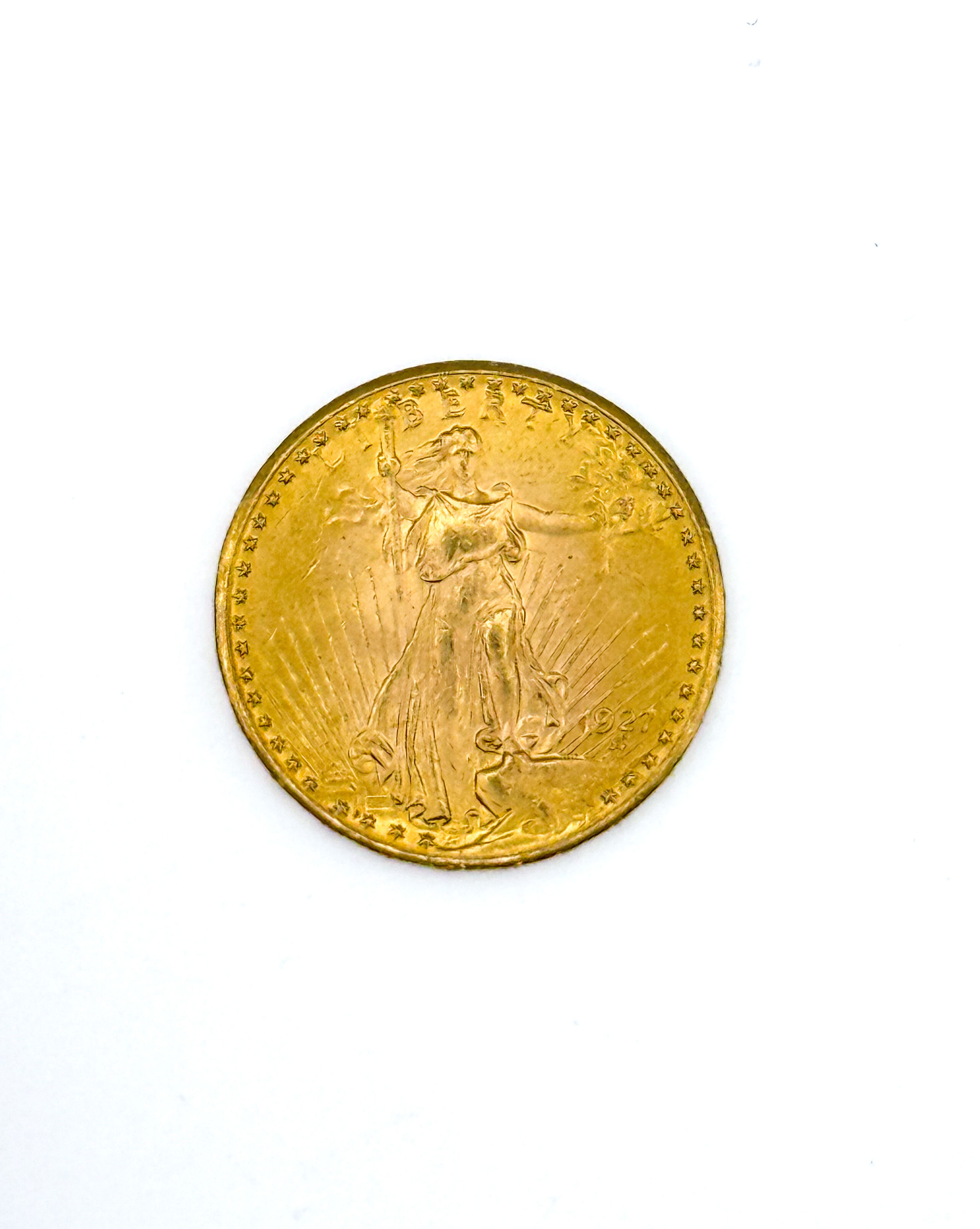 20 dollars « Saint-Gaudens – Double Eagle » avec devise 1927. - Lazuli
