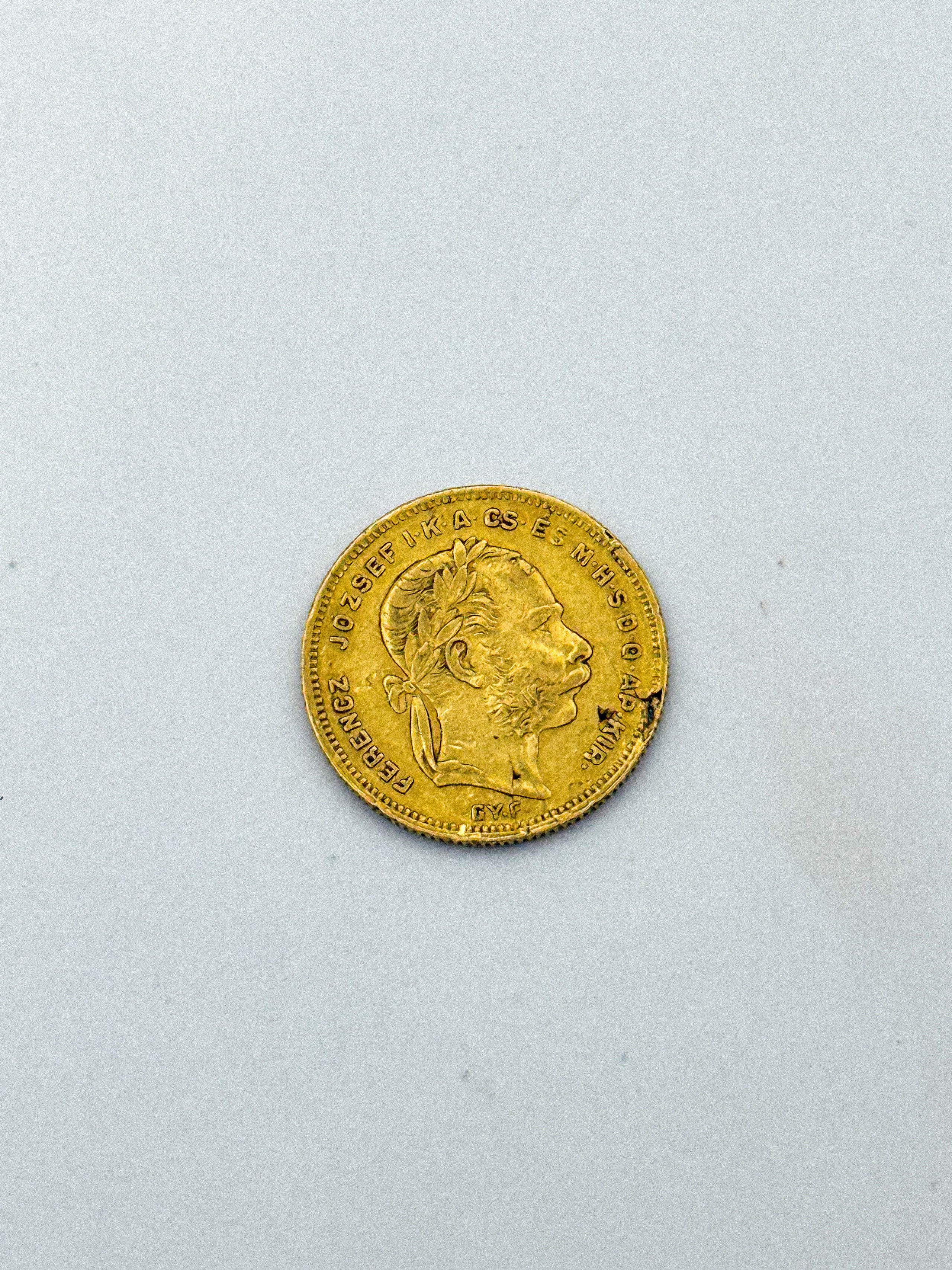 Pièce en or 20 francs / 8 forint – François-Joseph Ier - Lazuli