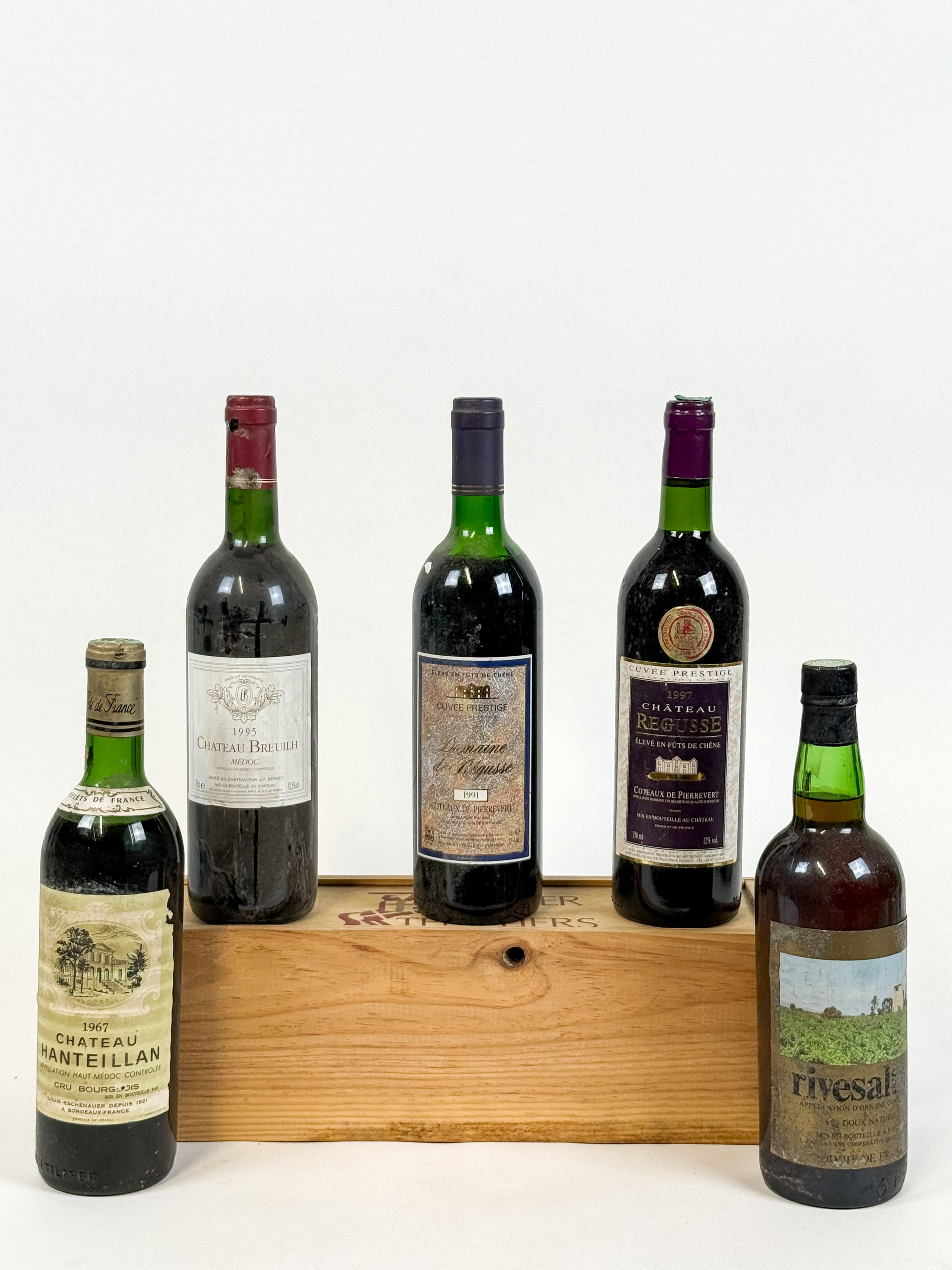 Lot de 5 bouteilles graves Château Ponteilh Monplaisir 1979 - Lazuli