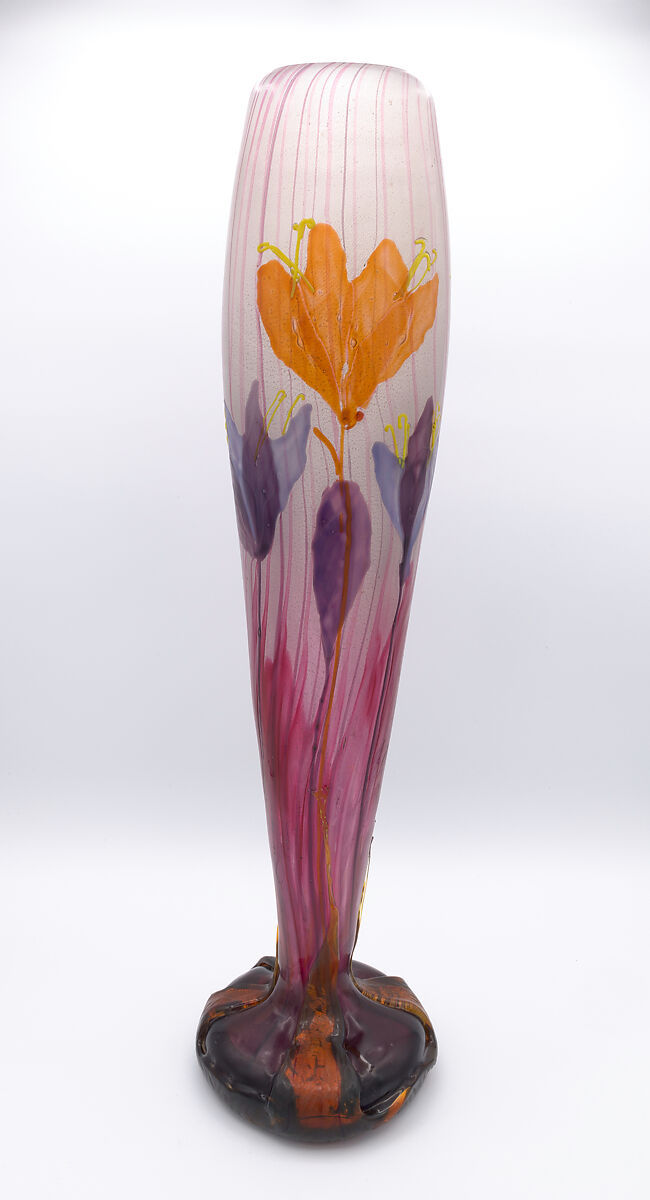 Emile Gallé Vase Fleurs Art Nouveau