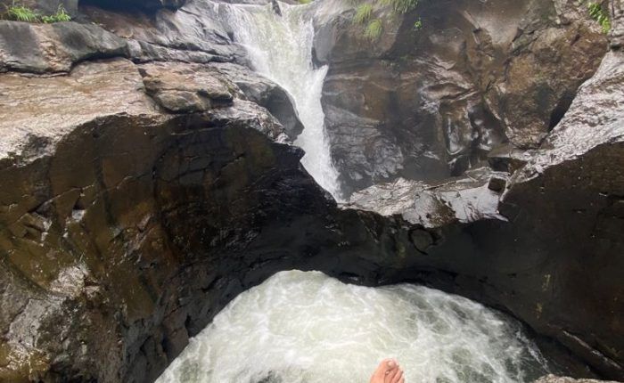 SECRET WATERFALL TREK photoshoot