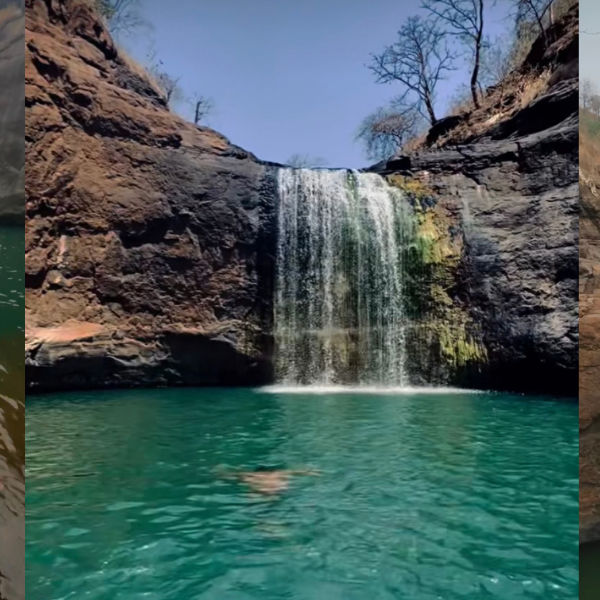 cliff jump at this hidden waterfall near palghar