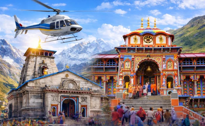 kedar badri by heli