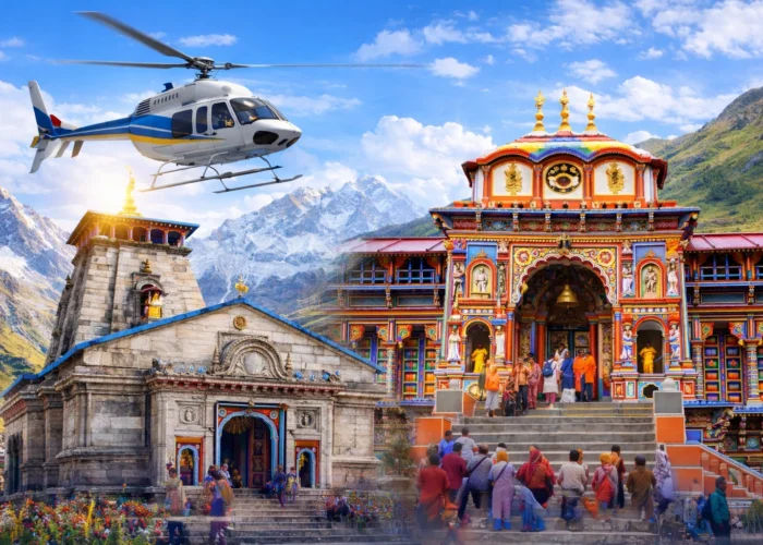 kedar badri by heli