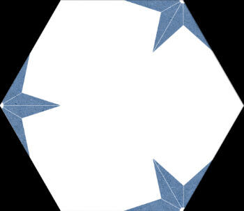 HEXAGONAL STELLA AZUL 25x22 (Caja de 1,04 m2)