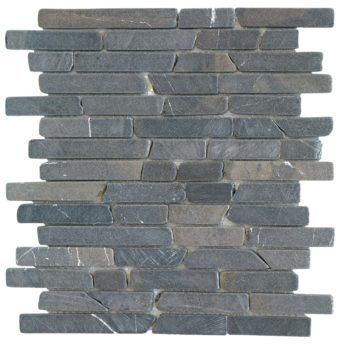 PIEDRA NUSA GRIS Malla 30x30 (Caja de 1.00 m2)