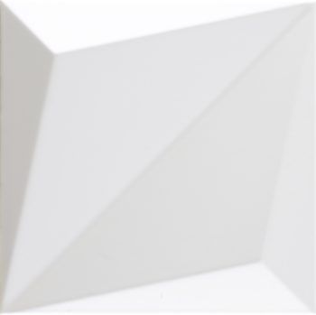 SHAPES ORIOGAMI WHITE MATE 25x25 (Caja de 1.00 m2)