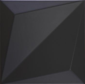 SHAPES ORIOGAMI BLACK MATE 25x25 (Caja de 1.00 m2)