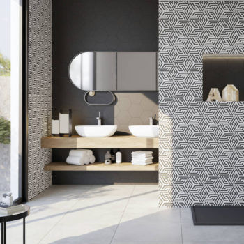 Azulejos Colección AXIS BLACK Hexagonal