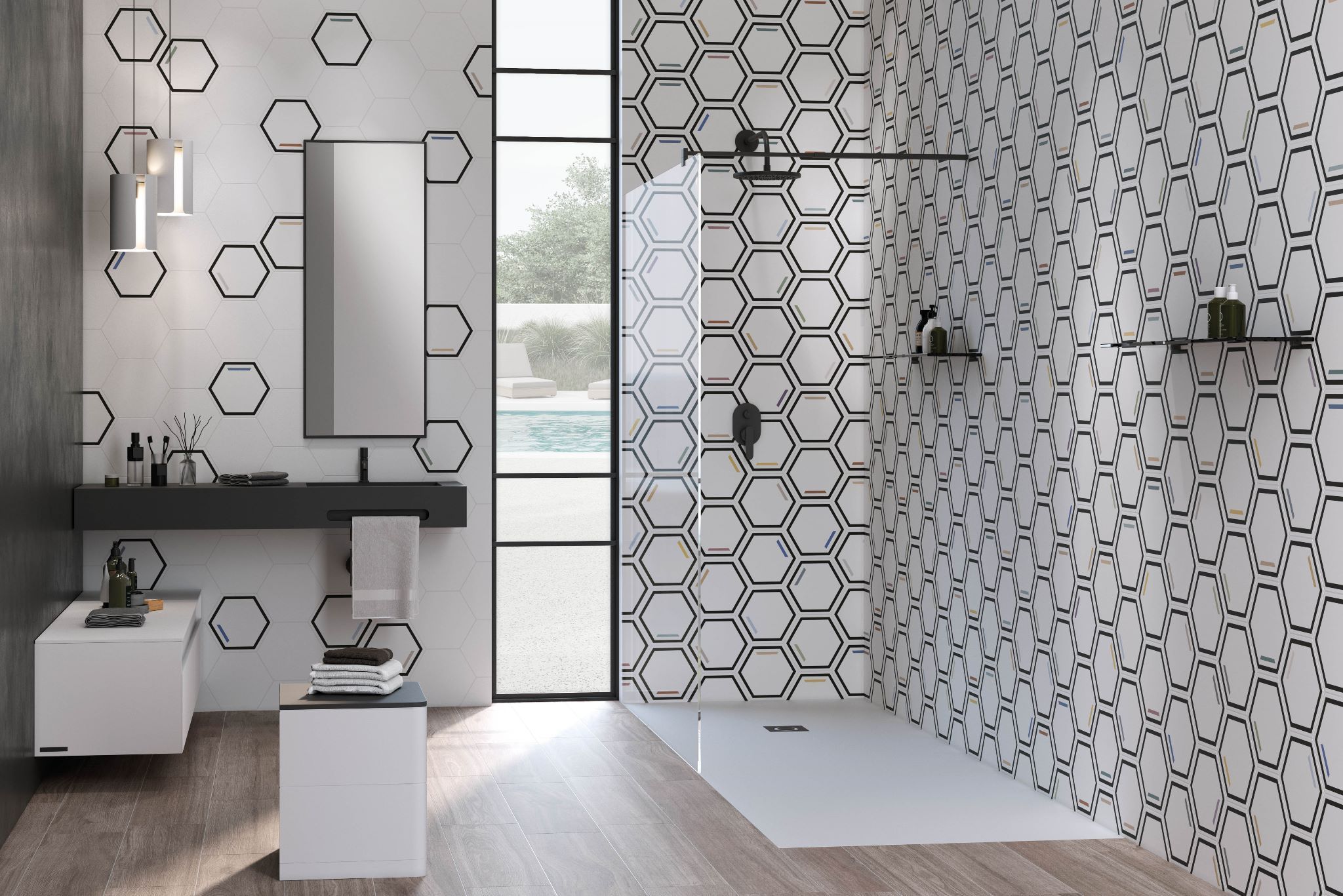 Azulejos Colección MINIMAL COLOURS Hexagonal - Imagen 2