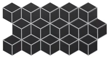 RHOMBUS BLACK 26,5x51 (Caja de 0.95 m2)