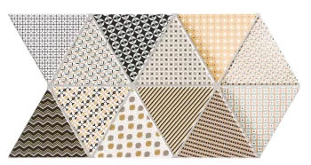 TRIANGLE PATCHWORK 48,5x28 Detalles Brillo (Caja de 0.94 m2)