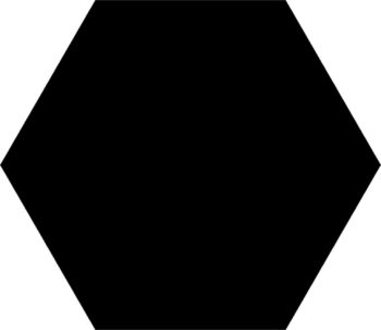 HEXAGONAL 56 BASIC BLACK 56x48,5 (Caja de 1,20 m2)