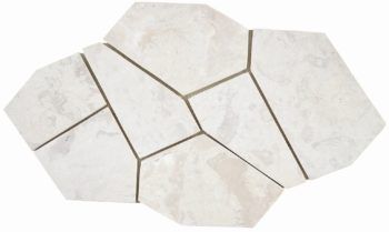PIEDRA USHUAIA BLANCO Malla 30x50 (Caja de 1.35 m2)
