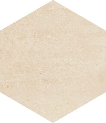 MAXI HEXAGONO INCA ARENA 65x75 Rectificado 20 mm. Espesor Antideslizante (Caja de 0.75 m2)