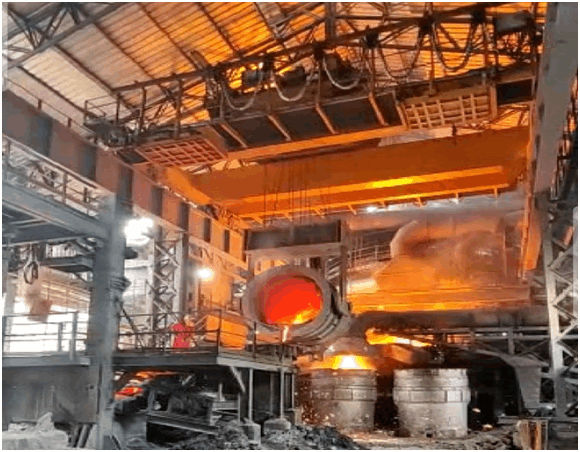 60/10 Ton Triple Girder Hot Metal Ladle Crane (10.5 m Span, 7 m Lift