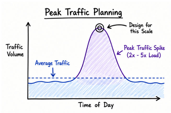 Peak Traffic in System Design