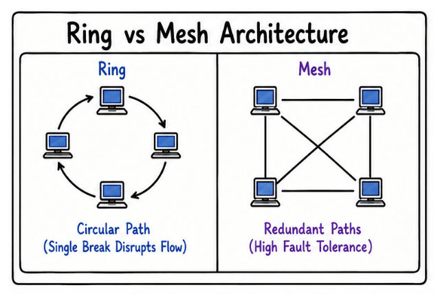 Ring vs Mesh Topologies
