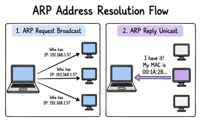 Address Resolution Protocol Flow