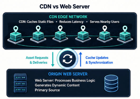 Difference Between CDN vs Web Server