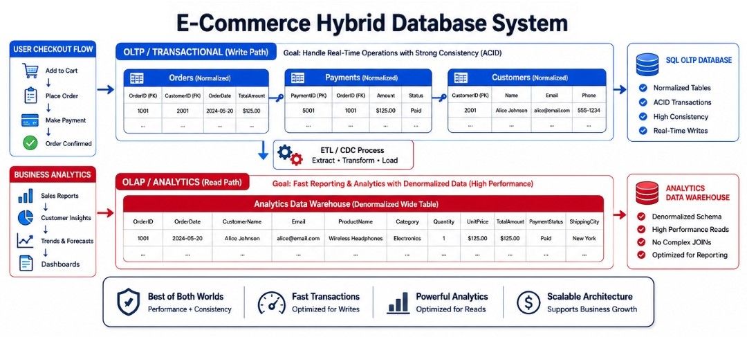 E-commerce Real World Example in Database Real-World Example