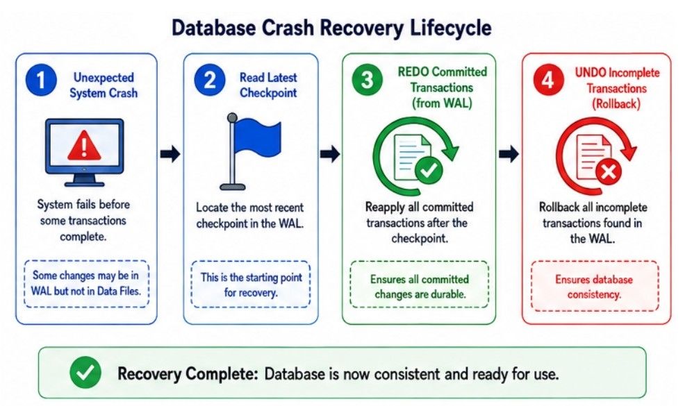 Crash Recovery in database